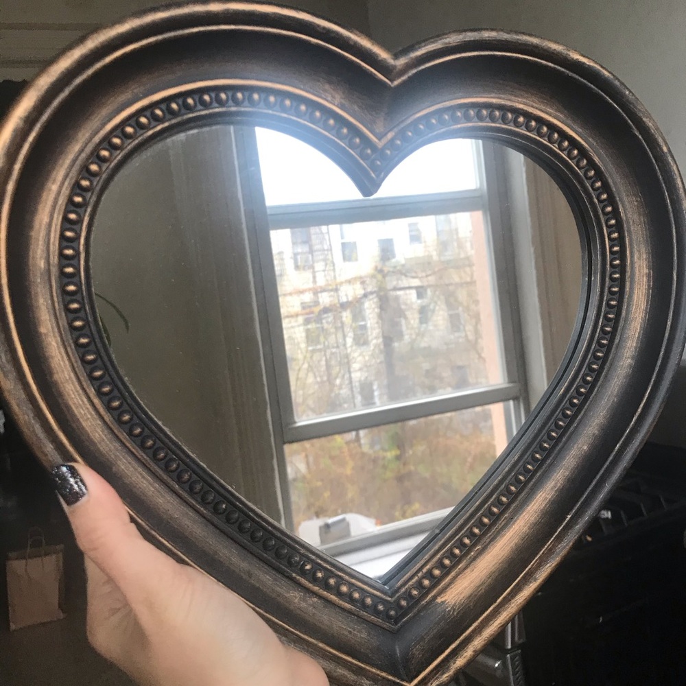 Heart shaped mirror